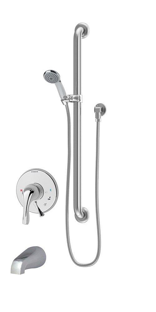 Symmons Industries Polished Chrome Two Handle Bathtub & Shower Faucet (Trim Only) 