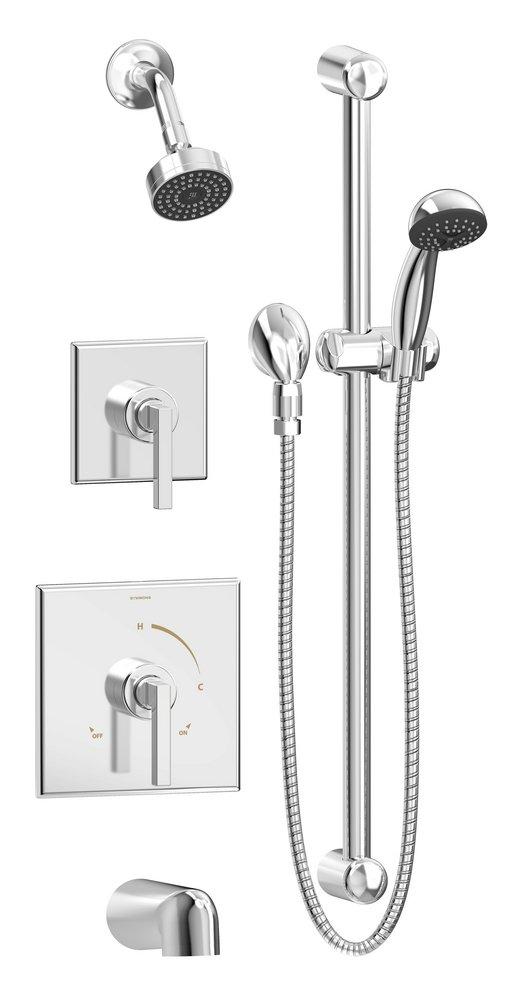 Symmons Industries Polished Chrome Two Handle Single Function Shower System 