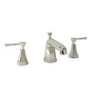 Perrin & Rowe Polished Nickel Two Handle Widespread Bathroom Sink Faucet 