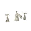 Perrin & Rowe&reg; Polished Nickel Two Handle Widespread Bathroom Sink Faucet Lever Handle 