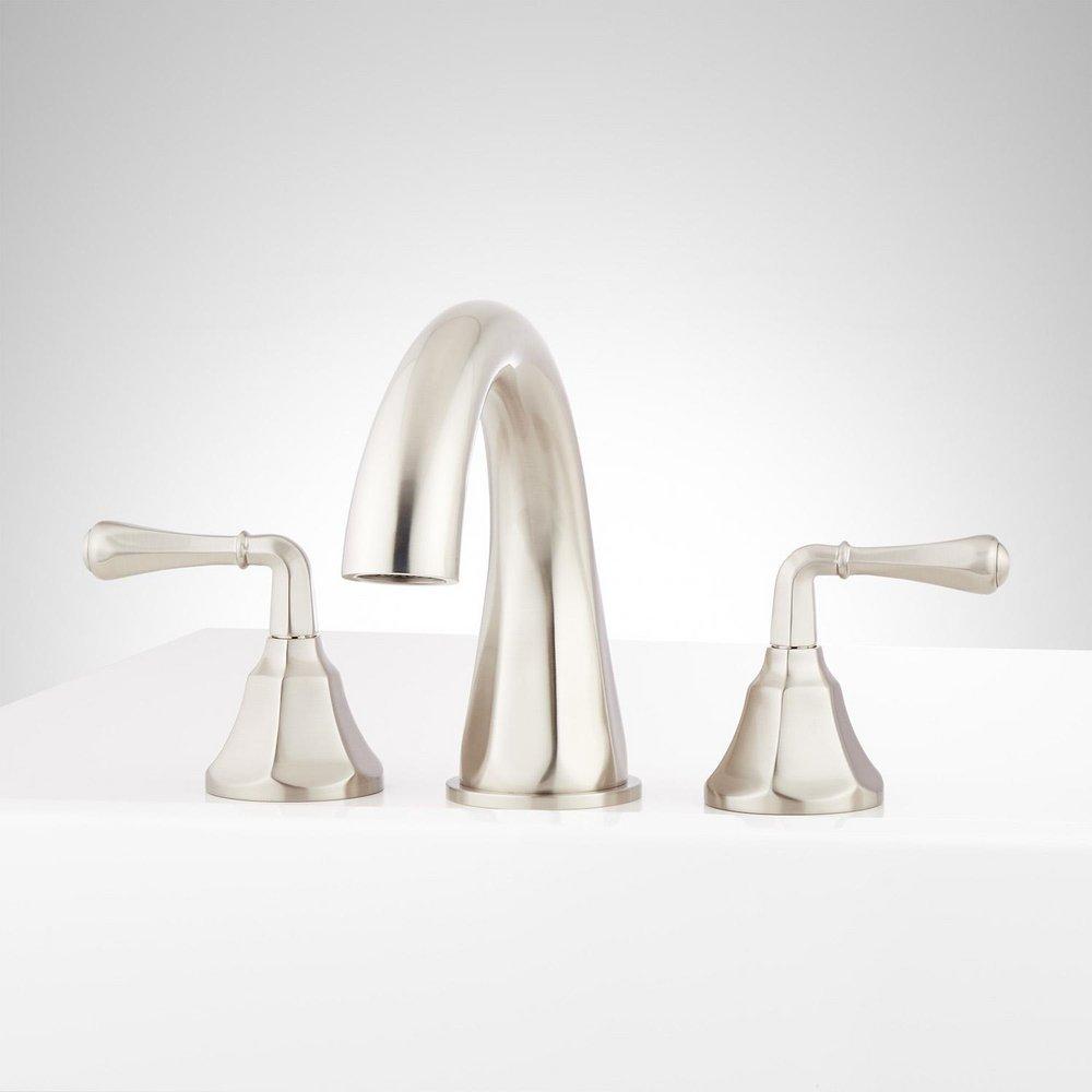 Signature Hardware Brushed Nickel Two Handle Roman Tub Faucet 