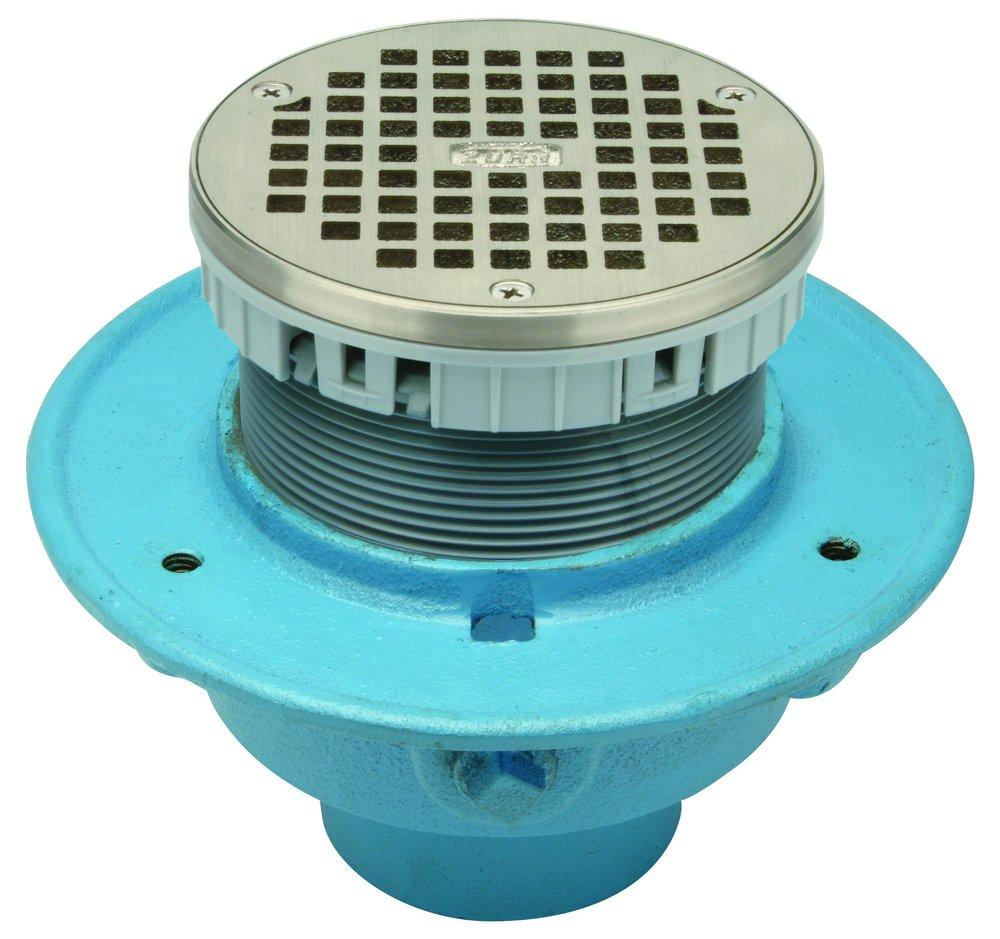 Zurn Cast Iron Floor Drain with Round Top 