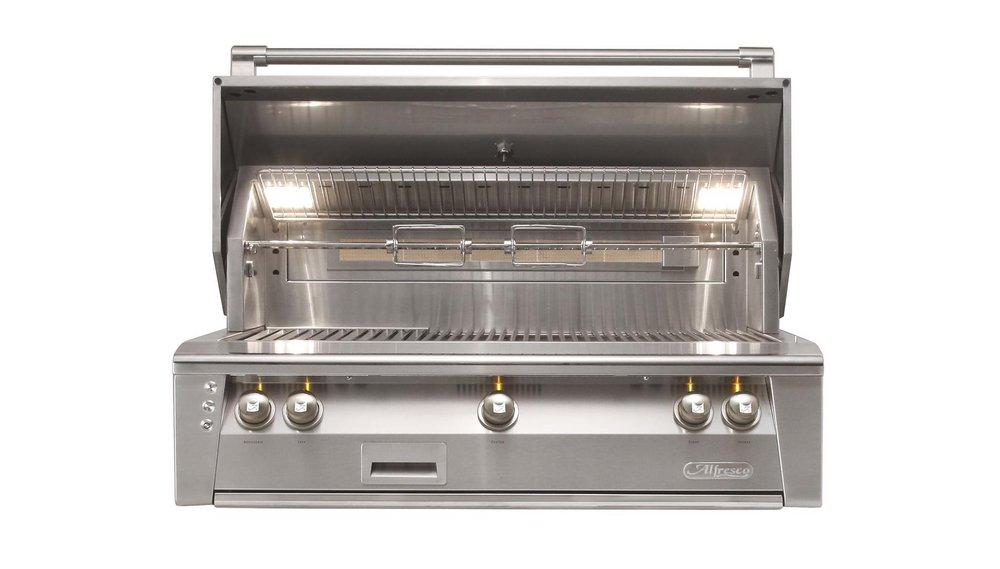 Alfresco Stainless Steel 42 in. 3-Burner Built-in Grill in Stainless Steel 
