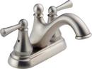 Two Handle Centerset Bathroom Sink Faucet in Brilliance® Stainless