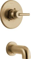 Single Handle Wall Mount Tub Filler in Brilliance® Champagne Bronze