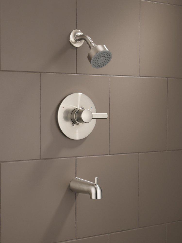 Peerless® Brushed Nickel Single Handle Single Function Bathtub & Shower Faucet Trim Only 