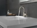 Peerless&reg; Brilliance Brushed Nickel Single Handle Monoblock Bathroom Sink Faucet 