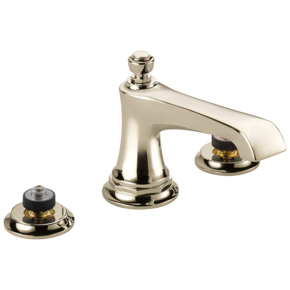 Brizo Polished Nickel Two Handle Widespread Bathroom Sink Faucet Handles Sold Separately 