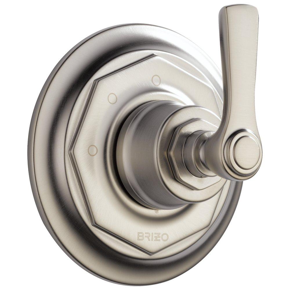 Brizo Luxe Nickel Diverter Valve Trim with Single Lever Handle 
