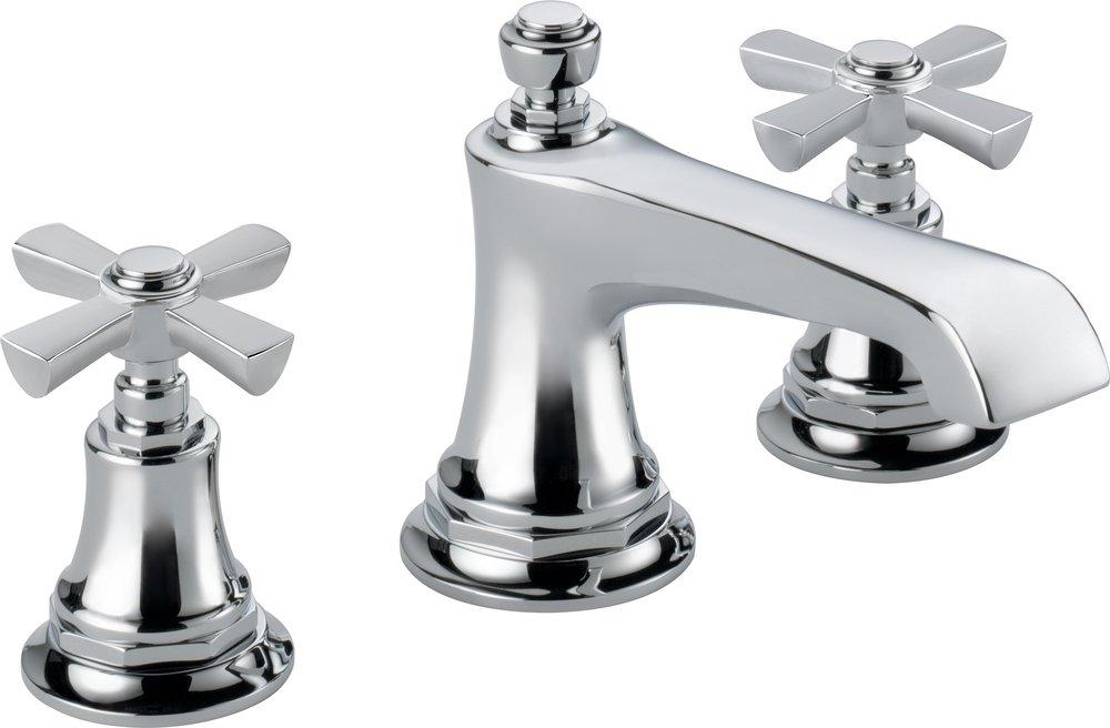 Brizo Chrome Two Handle Widespread Bathroom Sink Faucet Handles Sold Separately 