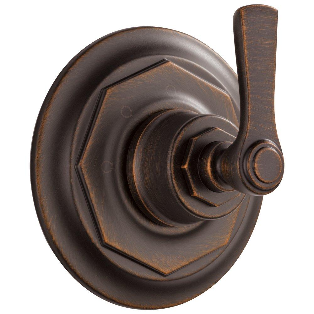 Brizo Venetian Bronze Diverter Valve Trim with Single Lever Handle 