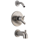 Delta Faucet Brilliance Stainless Two Handle Bathtub & Shower Faucet (Trim Only) 