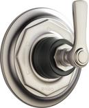 Brizo Luxe Nickel/Matte Black Single Handle Bathtub & Shower Faucet (Trim Only) 