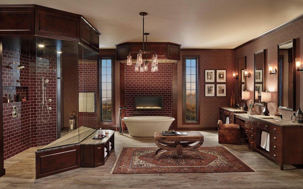 Brizo Luxe Nickel/Matte Black Single Handle Bathtub & Shower Faucet (Trim Only) 