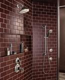 Brizo Luxe Nickel/Matte Black Single Handle Bathtub & Shower Faucet (Trim Only) 