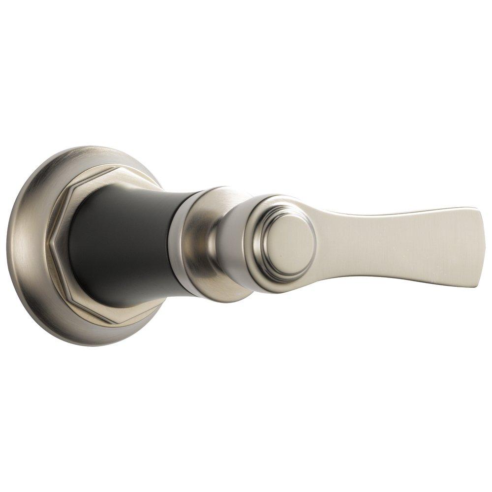 Brizo Luxe Nickel/Matte Black Volume Control Valve Trim with Single Lever Handle 
