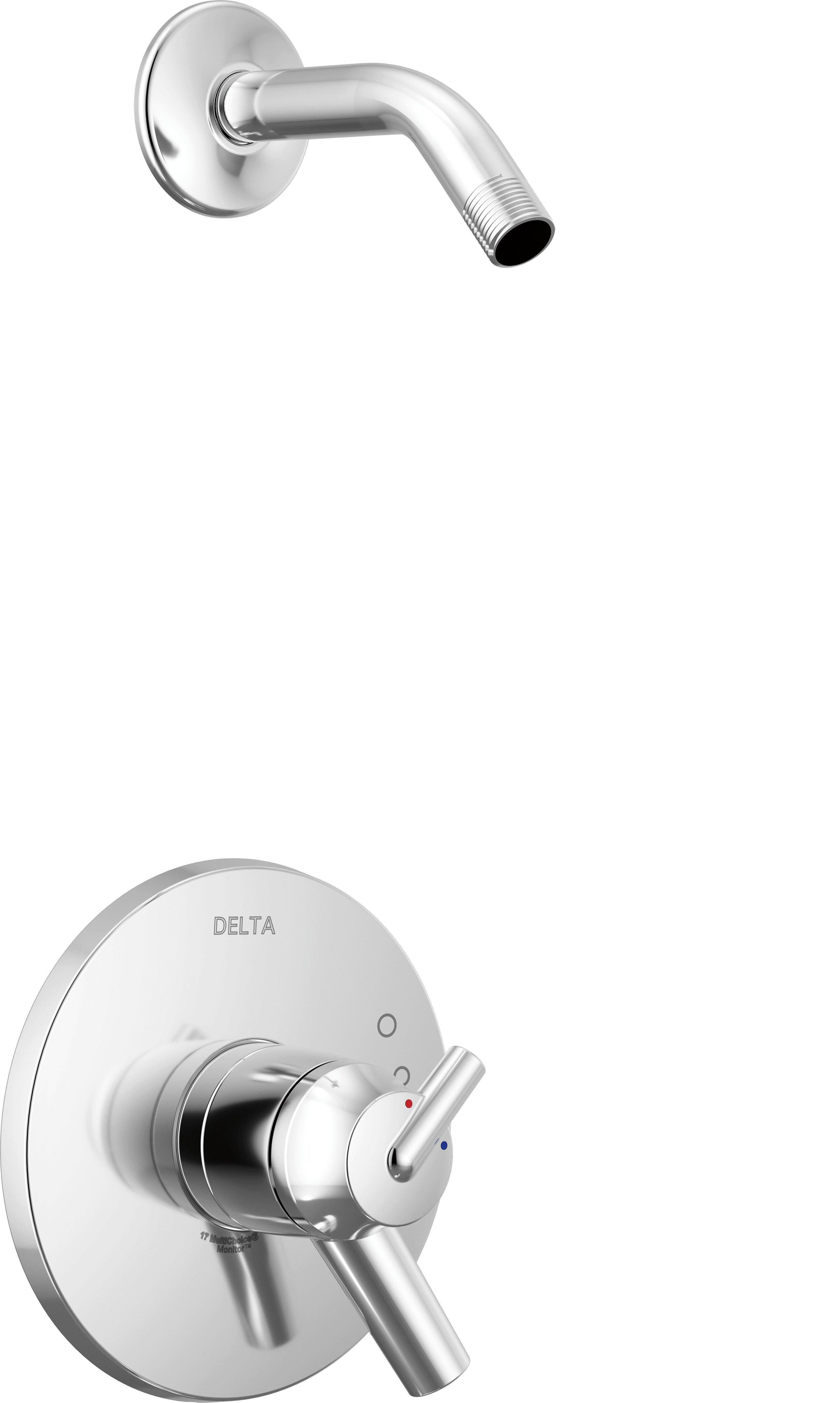 Delta Faucet Chrome Two Handle Shower Faucet (Trim Only) 