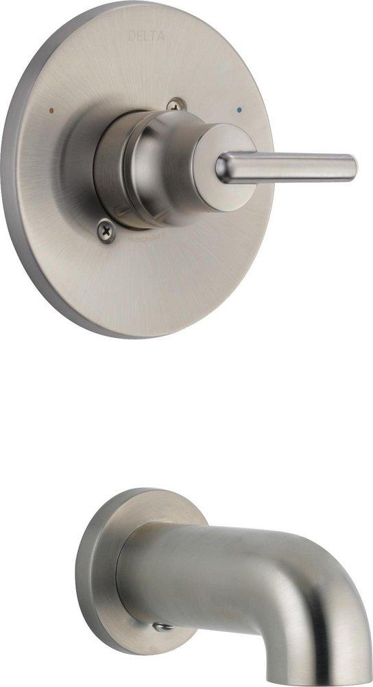 Delta Faucet Brilliance&reg; Stainless Single Handle Wall Mount Filler (Trim Only) 