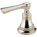 Widespread Bathroom and Bidet Faucet Lever Handle Kit in Polished Nickel