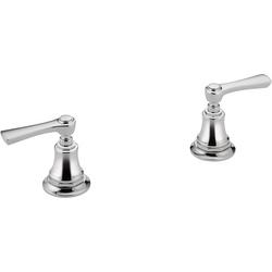 Widespread Bathroom and Bidet Faucet Lever Handle Kit in Chrome