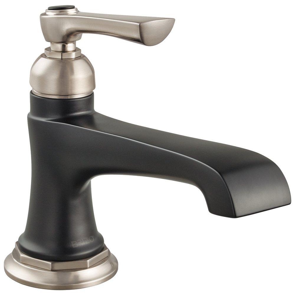 Brizo Luxe Nickel/Matte Black Single Handle Centerset Bathroom Sink Faucet 
