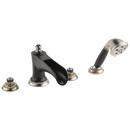 Brizo Luxe Nickel/Matte Black Two Handle Roman Tub Faucet Trim Only 