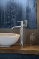 Delta Faucet Brilliance&reg; Stainless Single Handle Vessel Filler Bathroom Sink Faucet 