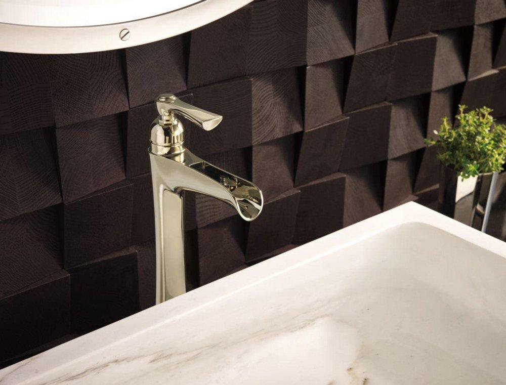 Brizo Brilliance Polished Nickel Single Handle Vessel Filler Bathroom Sink Faucet 