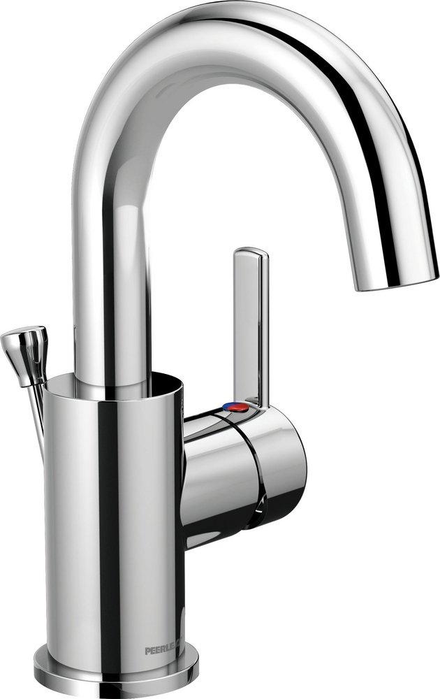 Peerless&reg; Polished Chrome Single Handle Monoblock Bathroom Sink Faucet 