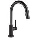 Delta Faucet Matte Black Single Handle Pull Down Touch Activated Kitchen Faucet 