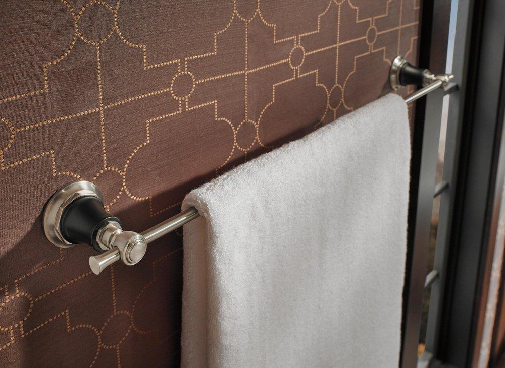 Brizo Luxe Nickel 24 in. Towel Bar 