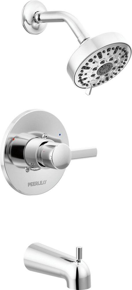 Peerless® Polished Chrome Single Handle Single Function Bathtub & Shower Faucet Trim Only 