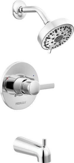 One Handle Single Function Bathtub & Shower Faucet in Polished Chrome (Trim Only)