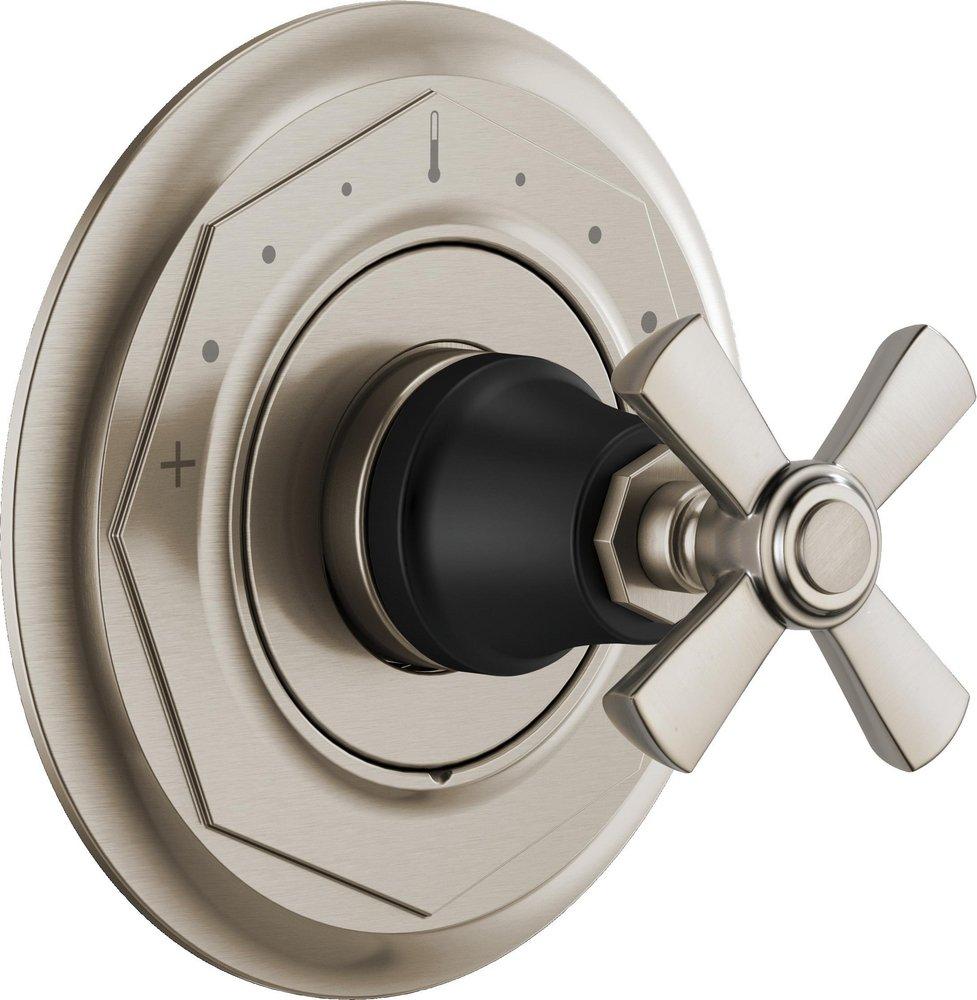 Brizo Luxe Nickel/Matte Black Thermostatic Valve Trim (Less Valve) 