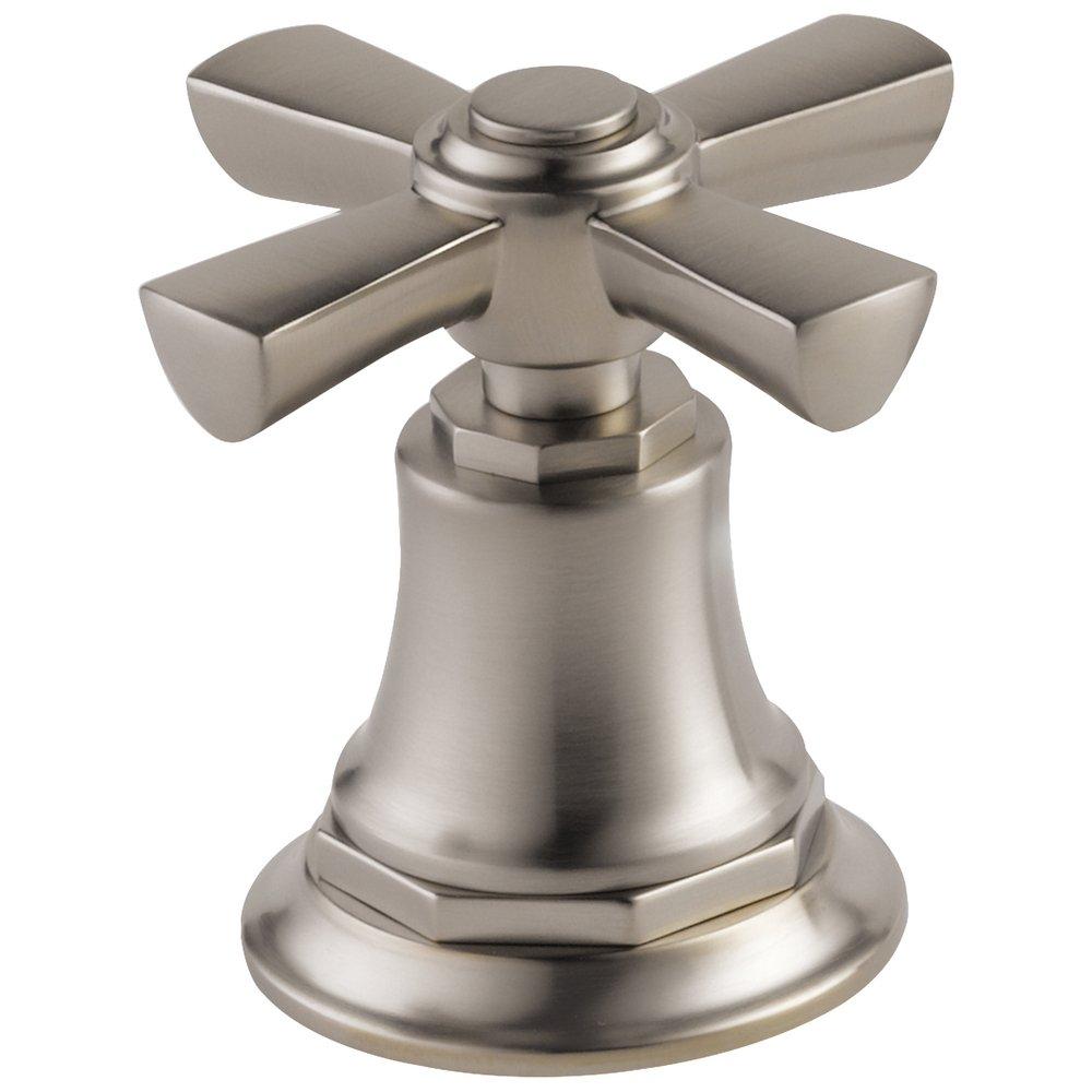 Brizo Luxe Nickel Roman Tub Metal Double Cross Handle 