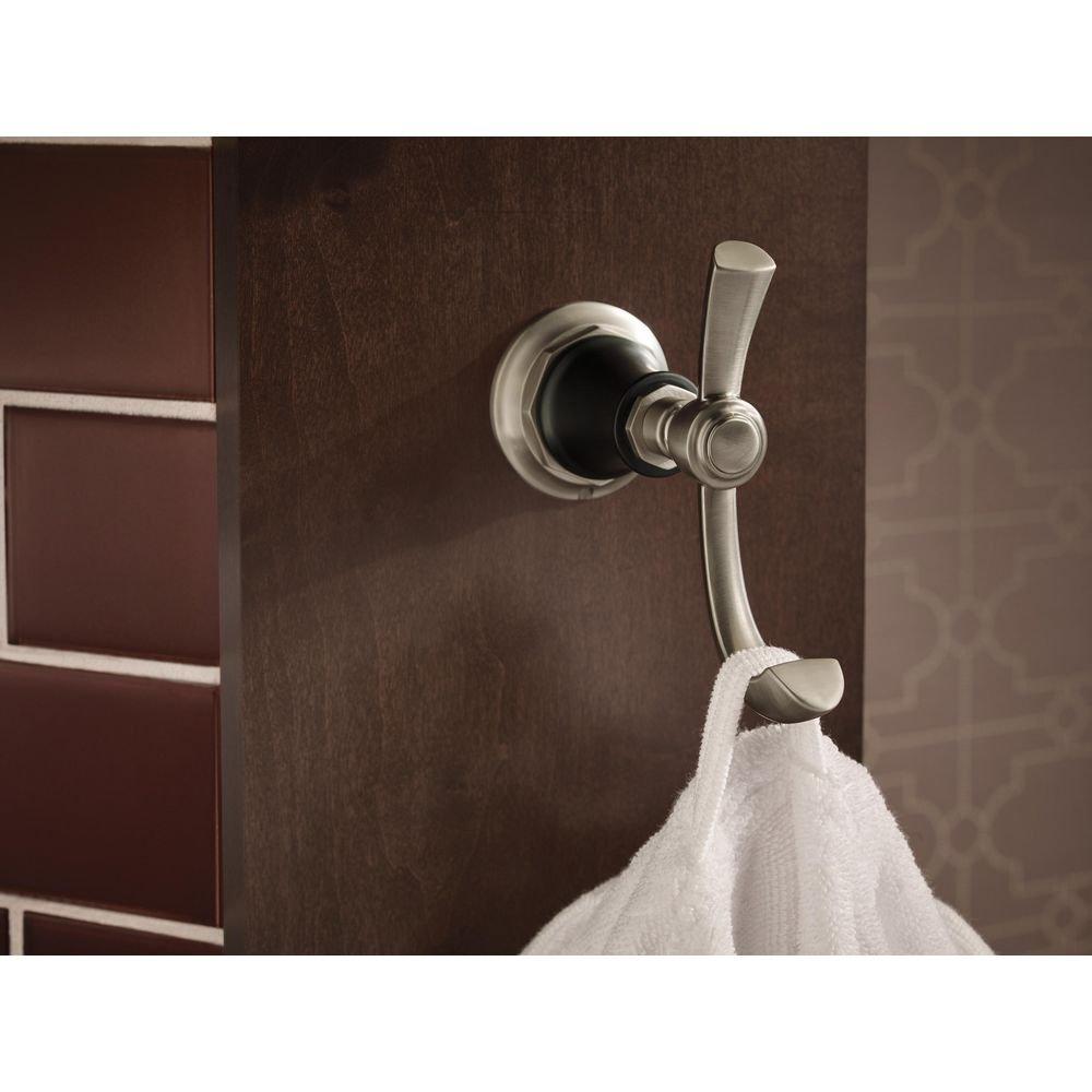 Brizo Luxe Nickel Double Robe Hook 
