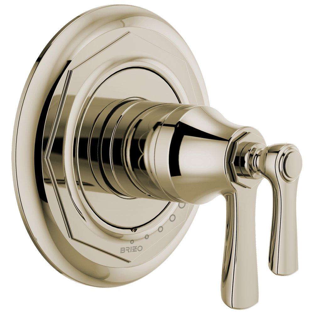 Brizo Polished Nickel Thermostatic Valve Only with Double Lever Handle 