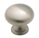 1-1/4 in. Brass Knob in Satin Nickel