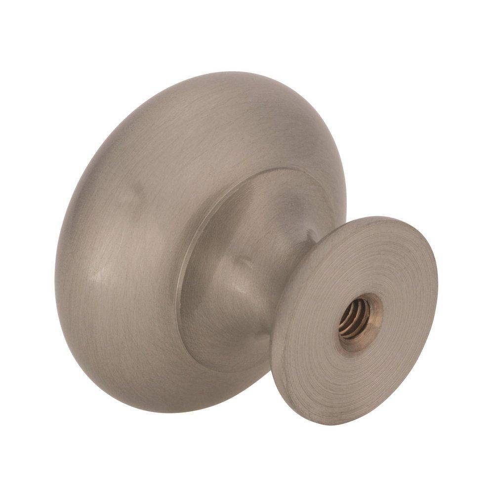 Amerock Satin Nickel 1-1/4 in. Brass Knob 