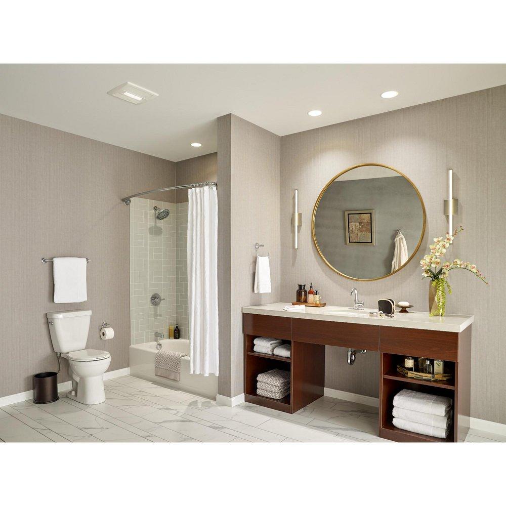 Broan White Bathroom Exhaust Fan in White 