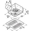 Broan White Bathroom Exhaust Fan in White 