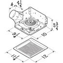 Broan White Bathroom Exhaust Fan in White 