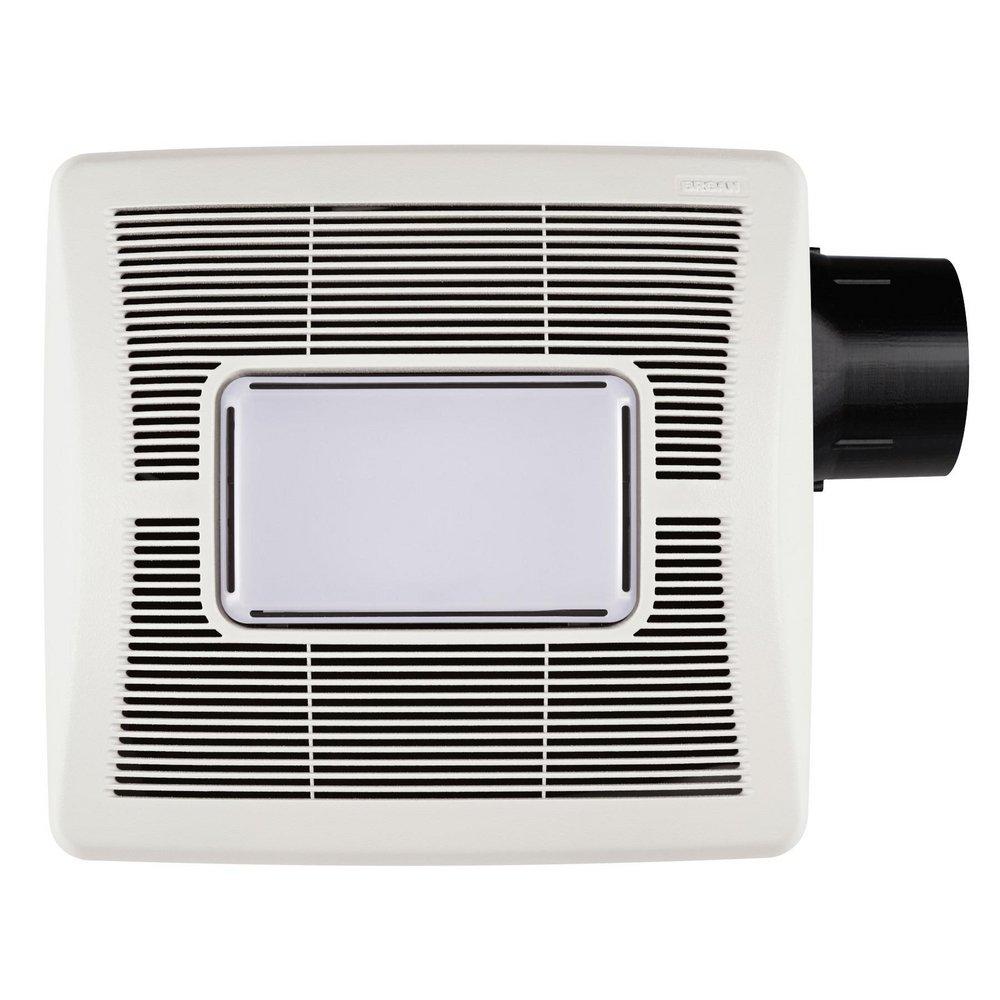 Broan White Bathroom Exhaust Fan with Light 