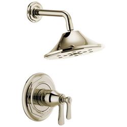 Single Handle Multi Function Shower Faucet in Polished Nickel (Trim Only)