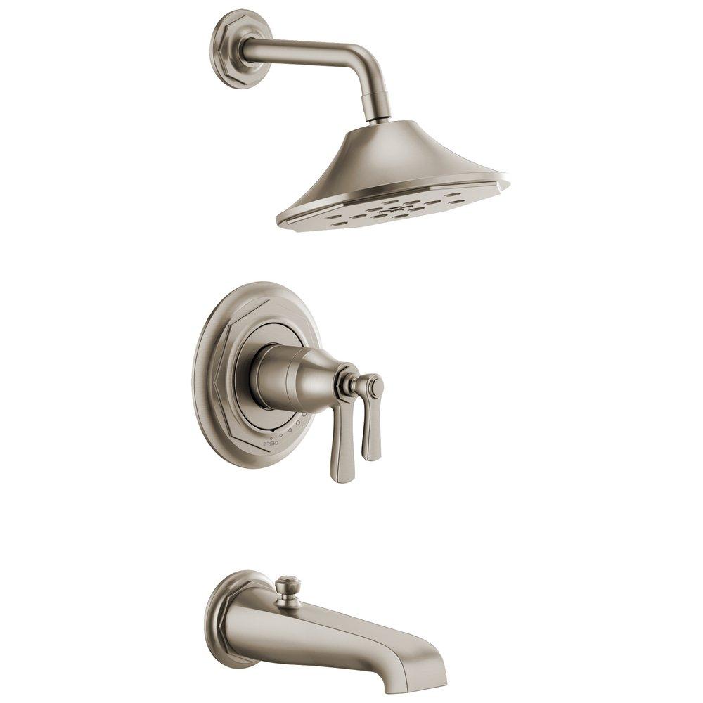 Brizo Luxe Nickel Two Handle Multi Function Bathtub & Shower Faucet (Trim Only) 