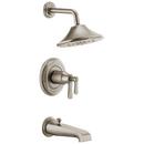 Two Handle Multi Function Bathtub & Shower Faucet in Luxe Nickel (Trim Only)