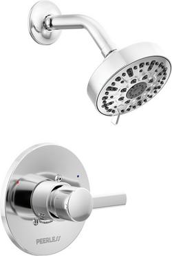 One Handle Single Function Shower Faucet in Polished Chrome (Trim Only)
