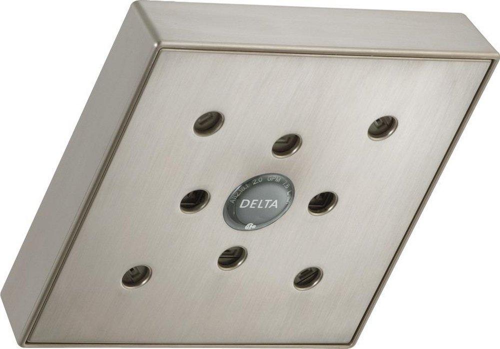 Delta Faucet Brilliance&reg; Stainless Single Function H2Okinetic&reg; Showerhead 