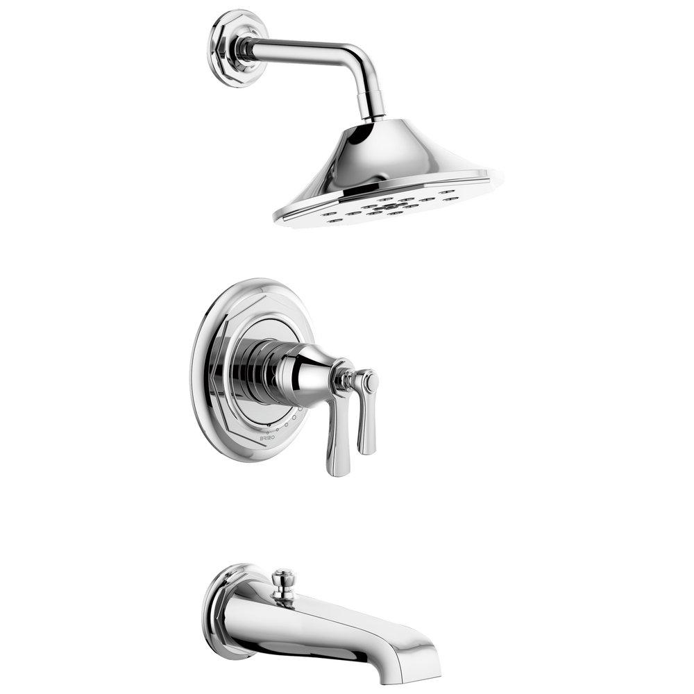 Brizo Chrome Two Handle Multi Function Bathtub & Shower Faucet (Trim Only) 