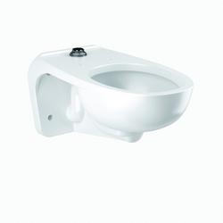 Elongated Wall Mount Toilet Bowl in White